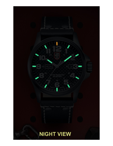 LUMINOX - ATACAMA FIELD DD NERO CON CINTURINO IN PELLE